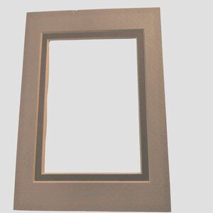 Blue Photo Mat 5x7 Frame 3x5 Picture 2 layer Beveled Cut 3D Framing